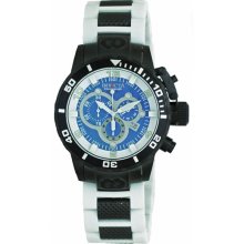 Invicta Men's Corduba Chronograph Stainless Steel Case and Bracelet Blue Tone Dial Date Display 80217
