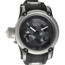 Invicta Men's Russian DIver Special Ops Lefty Swiss Quartz Rubber Strap Gray 1202