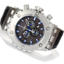 Invicta Reserve Men's Specialty Subaqua Swiss Quartz Chronograph Carbon Fiber Dial Strap Watch BLUE