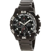 Invicta Signature Ii Black Ip Stainless Steel Chronograph Watch 7335