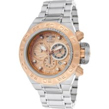 Invicta Watch 10142 Men's Subaqua/noma Iv Chronograph Rose Gold Textured Dial