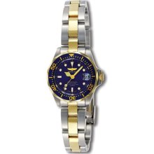 Invicta Women's Pro Diver Blue Dial Two Tone Stainless Steel