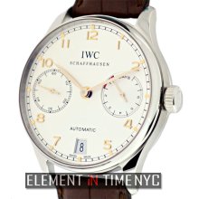 IWC Portuguese Collection Automatic 7-Day Power Reserve Silver Arabic Dial