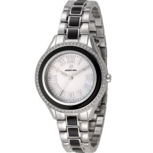 Jacques Farel Womens Fashion Stainless Watch - Silver Bracelet - White Dial - JACFAS5534