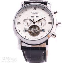 Jaragar Men Leather Luxury Swiss Automatic Watches Tourbillon Mens M