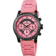 JBW Venus Sport Chronograph Pink Dial Diamond Ladies Watch 6243-N