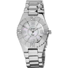 Jet Set Womens Venezia Stainless Watch - Silver Bracelet - White Dial - JETJ33754-162