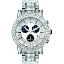 Joe Rodeo Trooper 14.50ct Diamond Steel Men's Watch JTRO6