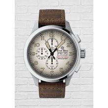 John Varvatos - Antique White Ernst Benz by John Varvatos Limited Edition Chronoscope by John Varvatos, 47MM Dial