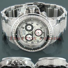 Jojo Joe Rodeo Razor Mens Diamond Watch 22ct White