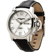 Jorg Gray JG1850-18 Men's Quartz Silver Dial Leather Strap Watch