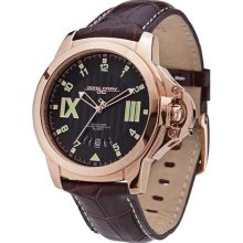 Jorg Gray JG1850-23 Men's Rose Gold Finish Black Dial 50M WR Watc ...