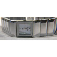 Jules Jurgensen A'propos Ladies Silver Tone Bracelet Watch With Mop Dial