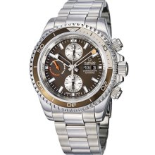 Kadloo Watches Men's Kadloo Windward Master Brown Dial Stainless Steel