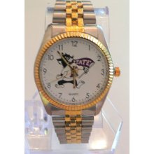 Kansas State Classic Two Tone Ssteel, Metal Bracelet Men's Sports Watch