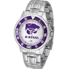 Kansas State Wildcats KSU Mens Steel Bandwrist Watch