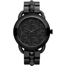 Karl Lagerfeld Black Multiple Logo Dial Bracelet Watch - Black