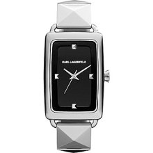 Karl Lagerfeld Silver Pyramid Bracelet Watch - Silver