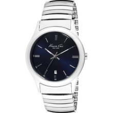 Kenneth Cole Men's Navy Blue Dial Stretch Stainless Steel