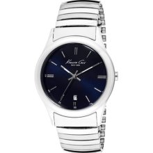 Kenneth Cole Men's Navy Blue Dial Stretch Stainless Steel ...