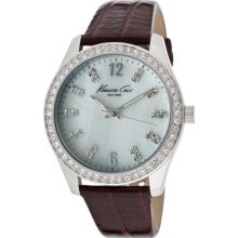 Kenneth Cole Watches Women's White Mother Of Pearl Dial Purple Genuine