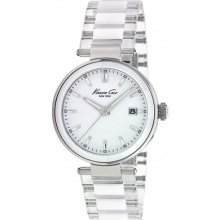 Kenneth Cole York Women's Kc4730 Transparent Classic White Dial Date Watch