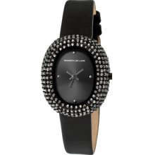 Kenneth Jay Lane Watches Women's Black Hematite Black Sunray Dial Blac