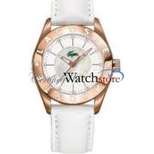 Lacoste 2000534 Watch Biarritz Ladies White Dial Stainless Steel Case Quartz