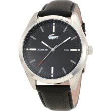 Lacoste Montreal Black Leather Mens Watch 2010611