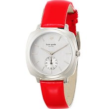 Ladies' Brooklyn Watch with Red Patent Leather Strap