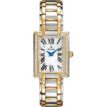Ladies' Bulova Diamond Fairlawn Two-tone Stainless Steel And Gold-finish Watch