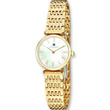 Ladies Charles Hubert Polished IP-plated Stainless Steel 25 mm Watch