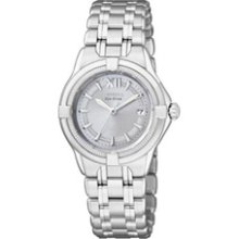 Ladies' Citizen Eco-Drive Signature Quattro Series Watch with Silver