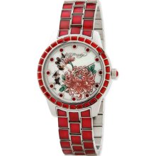 Ladies Ed Hardy Bella Red Watch