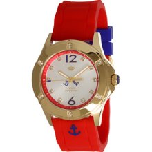 Ladiesâ€™ Gold-Plated Swarovski Crystal Rich Girl Watch