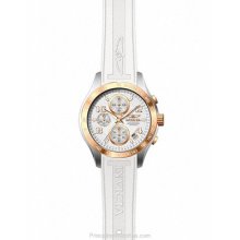 Ladies Invicta 12097 Specialty Chronograph Silver Dial White Watch