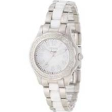 Ladies' Invicta Angel Diamond Accent Ceramic Watch with White Dial