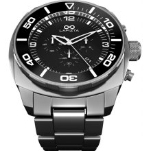 LAPIZTA Zatara Chronograph 43mm Sport Watch â€“ SST & White L27.2306