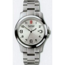 Large Silver Dial Stainless Steel Garrison Elegance Watch