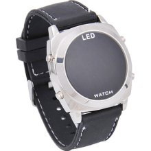 Led Mirror Lcd Display Digital Stainless Steel Watch