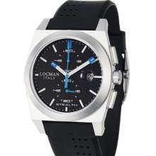 Locman Stealth Black Carbon Fiber Titanium Chronograph Watch 202crbskbk