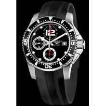 Longines Hydro Conquest wrist watches: Hydroconquest Black Chrono l3.6