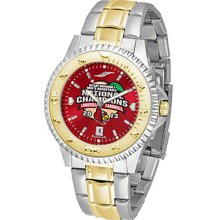 Louisville Cardinals 2013 NCAA Basketball National Champions Men's Competitor Watch w/ Colored Dial - Two-Tone Metal Band Sun Time