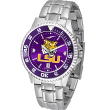 LSU Tigers Competitor AnoChrome Steel Band Watch