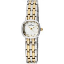 Lucien Piccard Women's 12012-sg-02mop Teide White Mother-of-pearl Dial Crystal A
