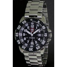 Luminox Us Navy Seal wrist watches: All Steel Black Speckle Dial a.315