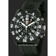 Luminox Us Navy Seal wrist watches: Evo Navy Seal White Chrono a.3081