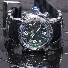 Luxury Rubber Led Light Day Date Army Swimming Men Quartz Sport Waterproof Watch