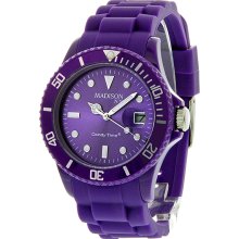 Madison Candy Time Purple Polycarbonate Unisex Watch U4167-01-1
