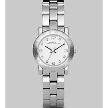 Marc by Marc Jacobs Crystal Accented Stainless Steel Logo Watch/Silvertone - Silver
